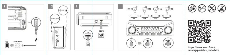 Page 1 de la notice Guide de démarrage rapide Sven SRP-525
