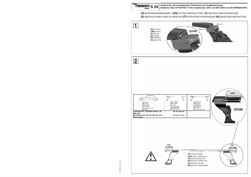 Image de la première page du manuel de l'appareil S 24