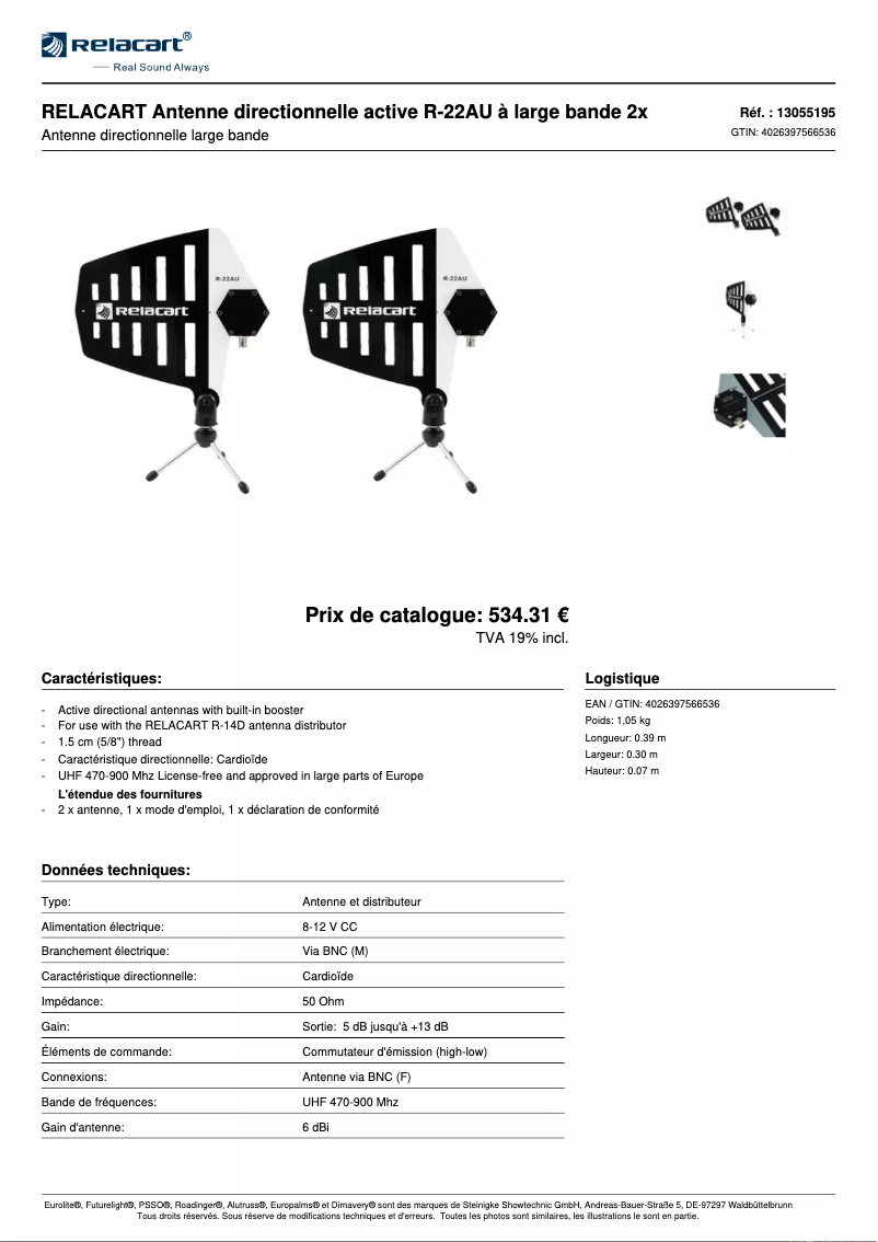 Image de la première page du manuel de l'appareil R-22AU