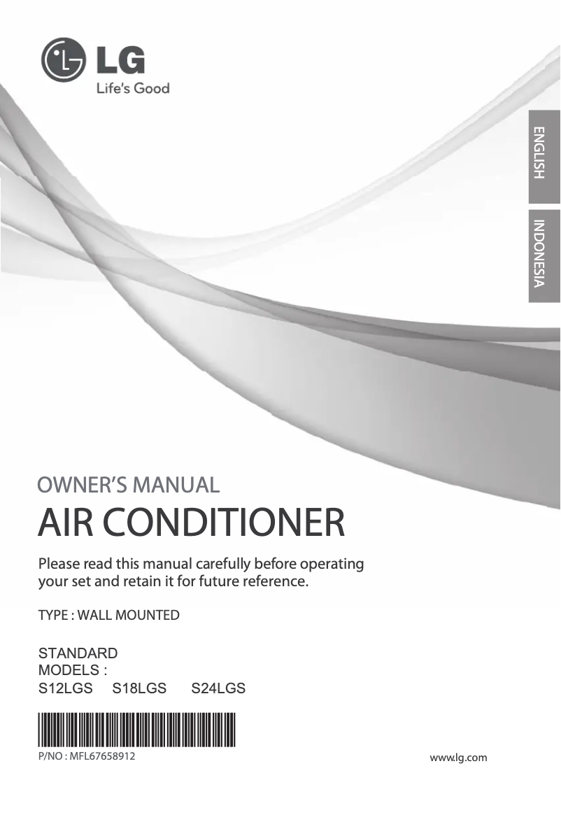 Image de la première page du manuel de l'appareil SN24LGS