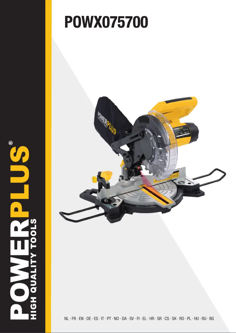 Page n°1 - Manuel utilisateur PowerPlus POWX075700