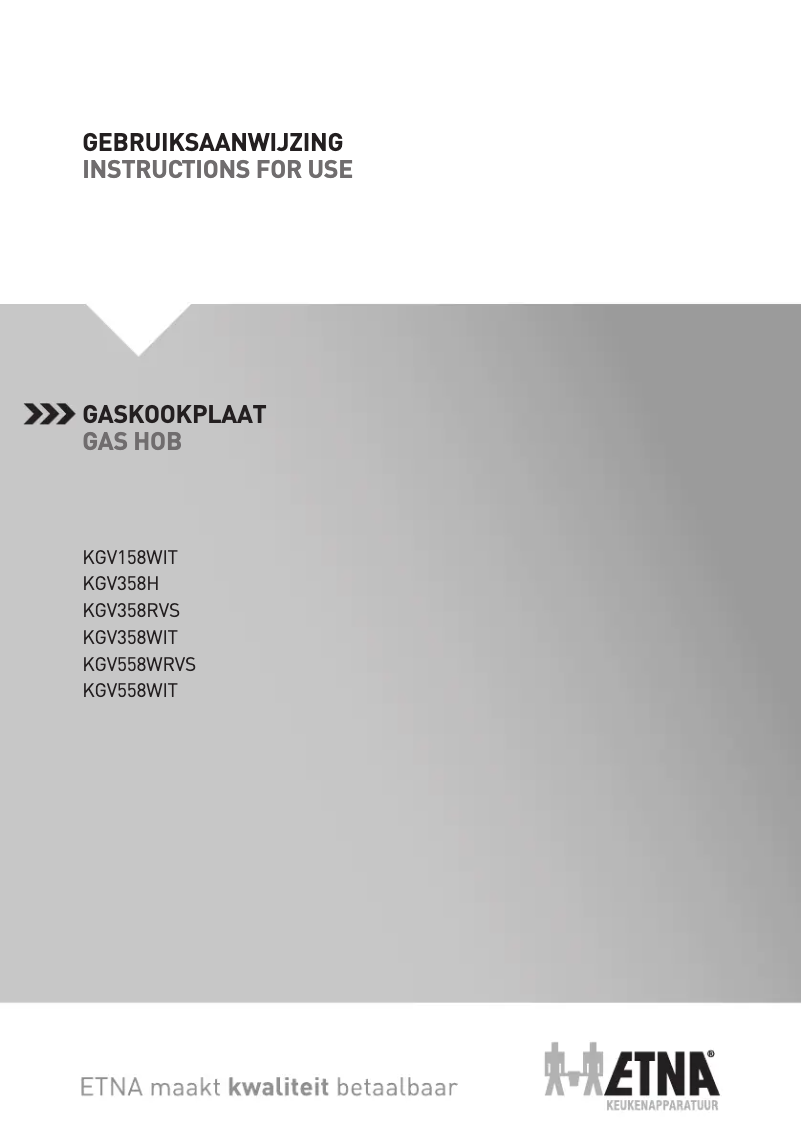 Page n°1 - Manuel utilisateur Etna KGV158WIT