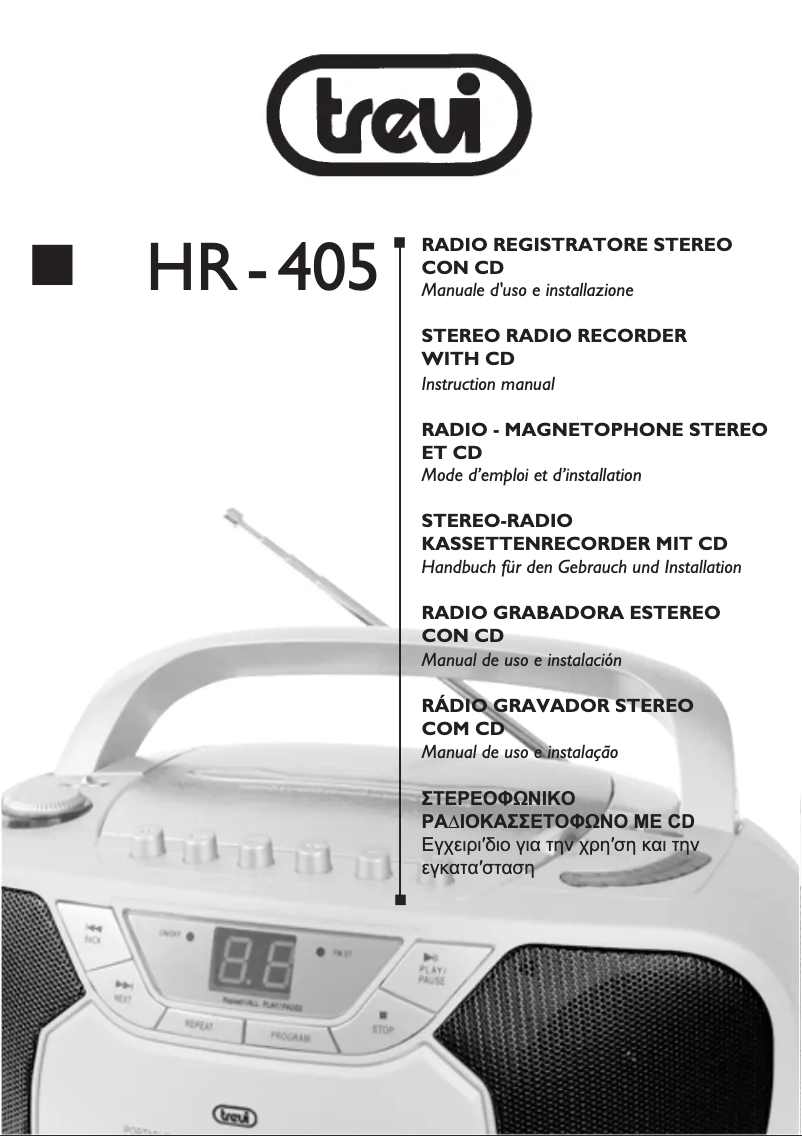 Page n°1 - Manuel utilisateur Trevi HR405
