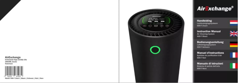 Página 1 del manual Manual de usuario AirExchange 600-T