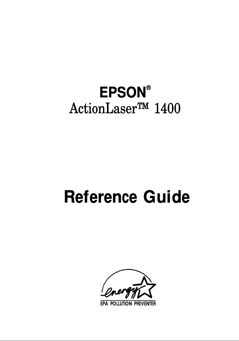 Image de la première page du manuel de l'appareil ActionLaser 1400