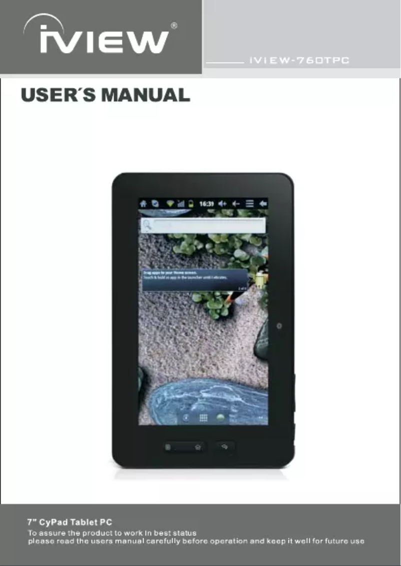 Image de la première page du manuel de l'appareil CyberPad