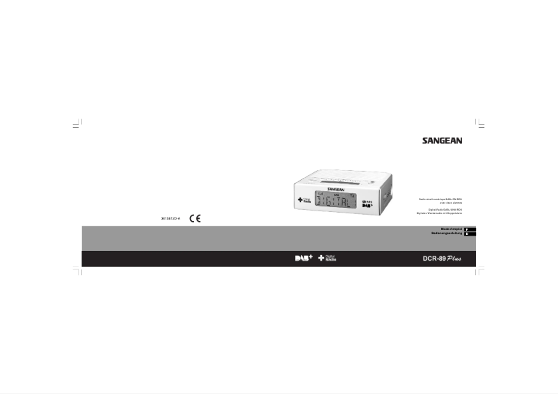 Page n°1 - Manuel utilisateur Sangean DCR-89