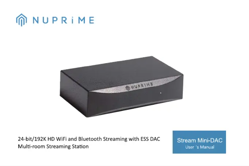 Page n°1 - Manuel utilisateur NuPrime Omnia Stream Mini-DAC