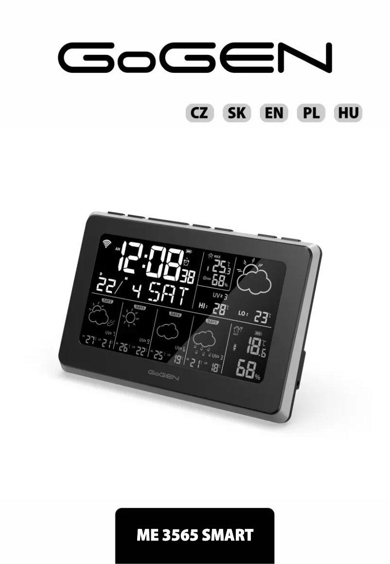 Page 1 de la notice Manuel utilisateur GoGen ME 3565 SMART