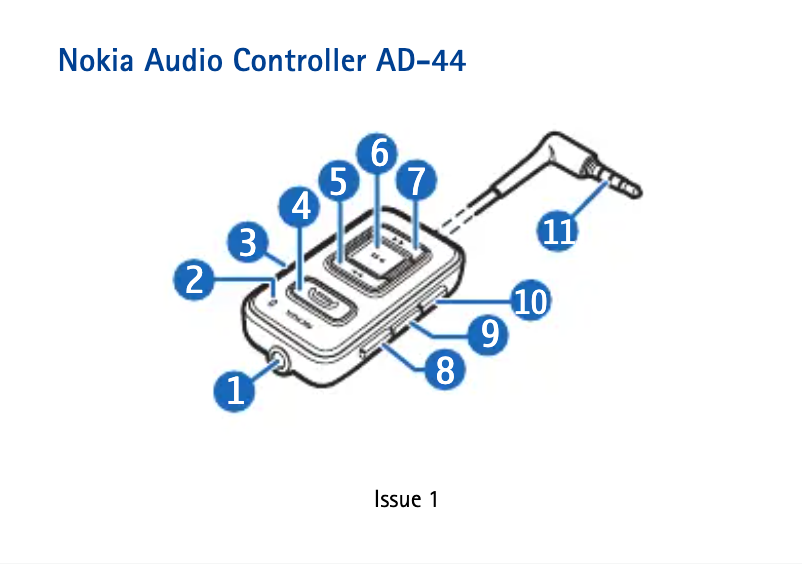 First page image of the manual for HS-44
