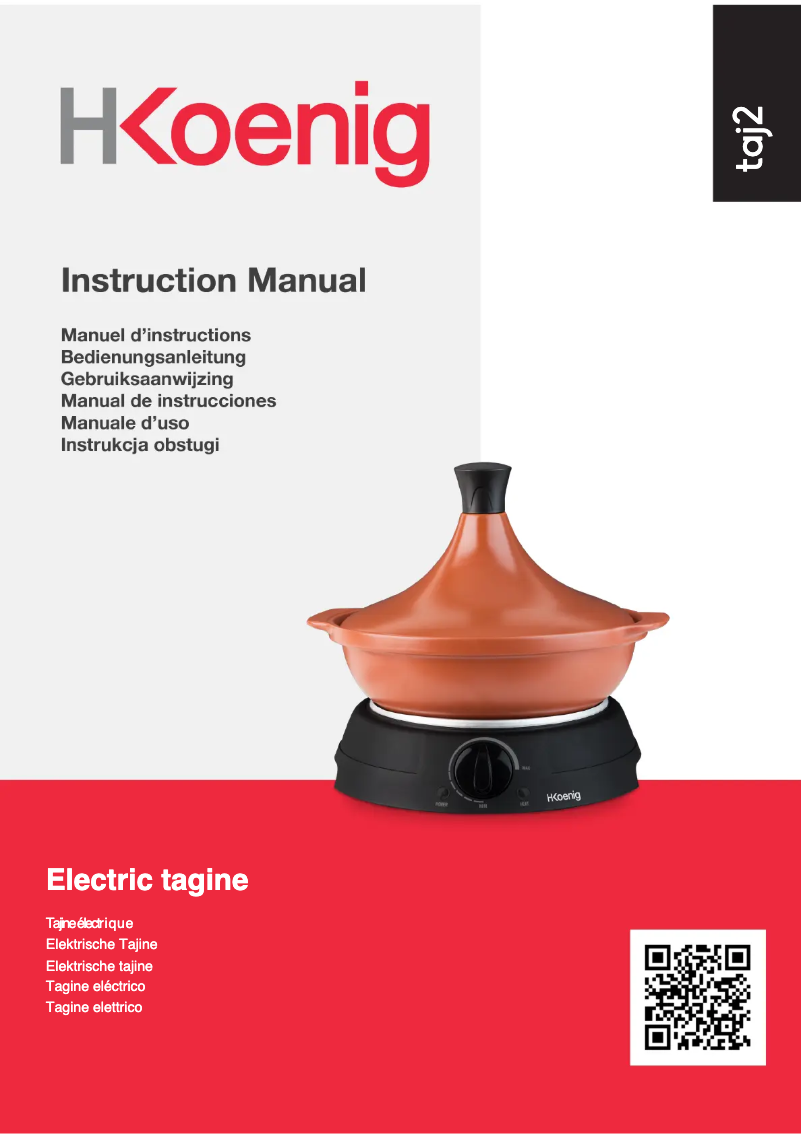 Page 1 de la notice Manuel utilisateur H.Koenig TAJ2