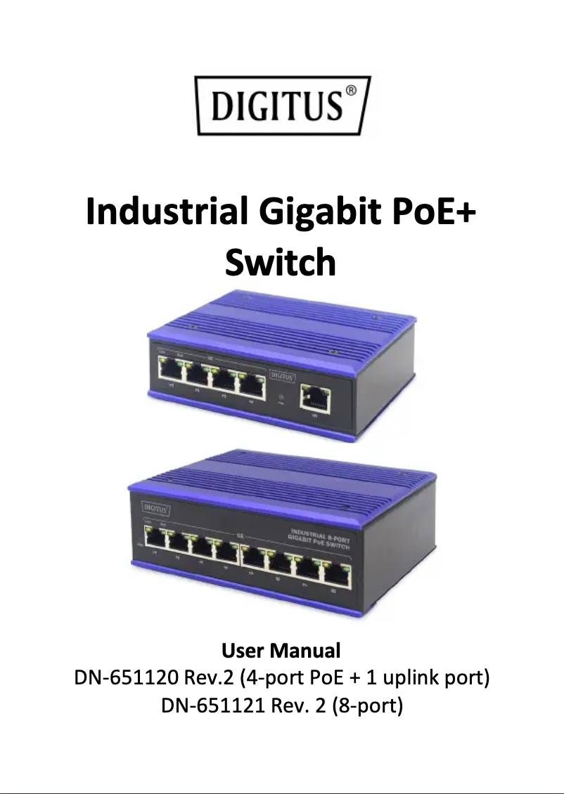Page n°1 - Manuel utilisateur Digitus DN-651120