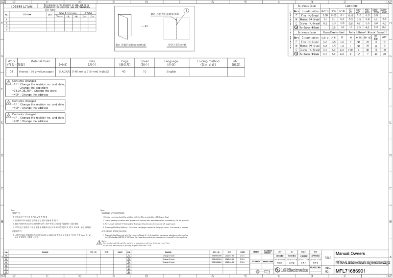 Page 1 de la notice Manuel utilisateur LG MSUQ24HNXA