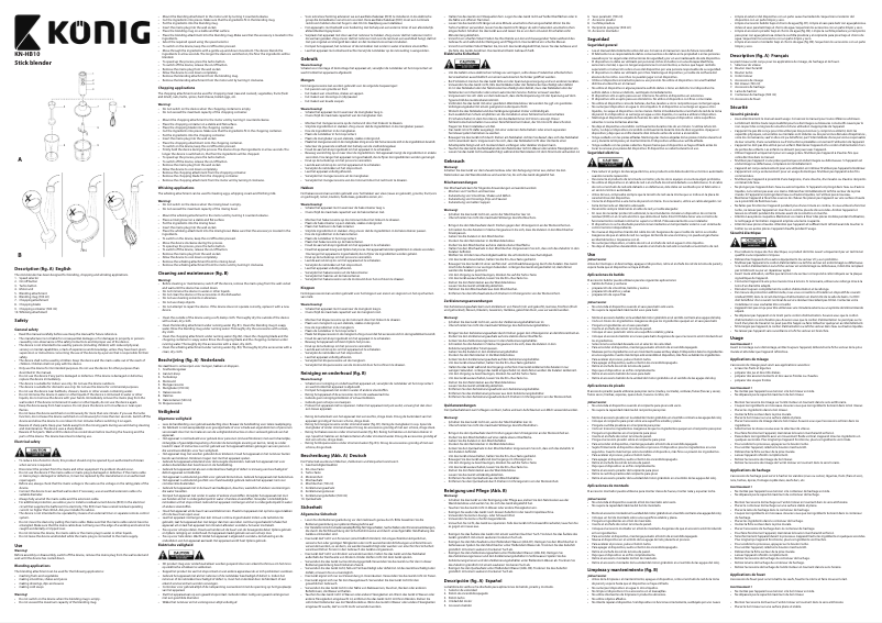 Page n°1 - Manuel utilisateur Konig KN-HB10