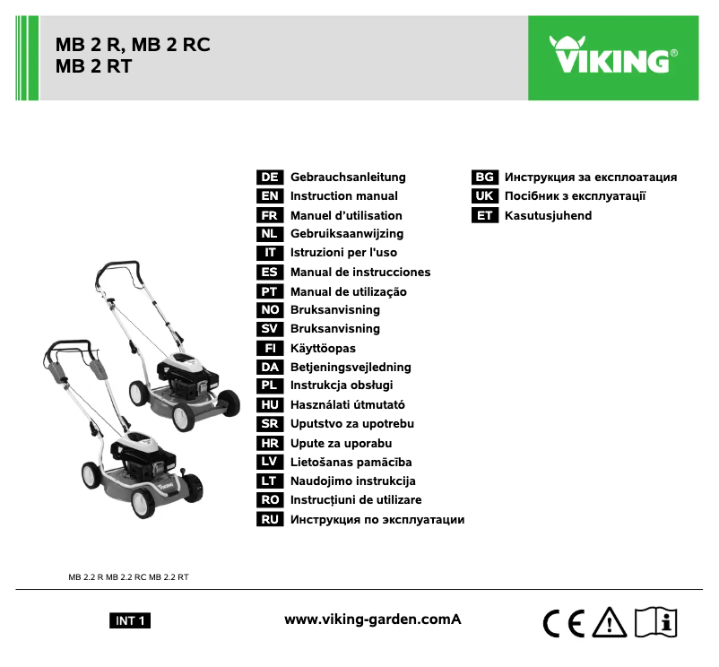 Image de la première page du manuel de l'appareil MB 2 RC