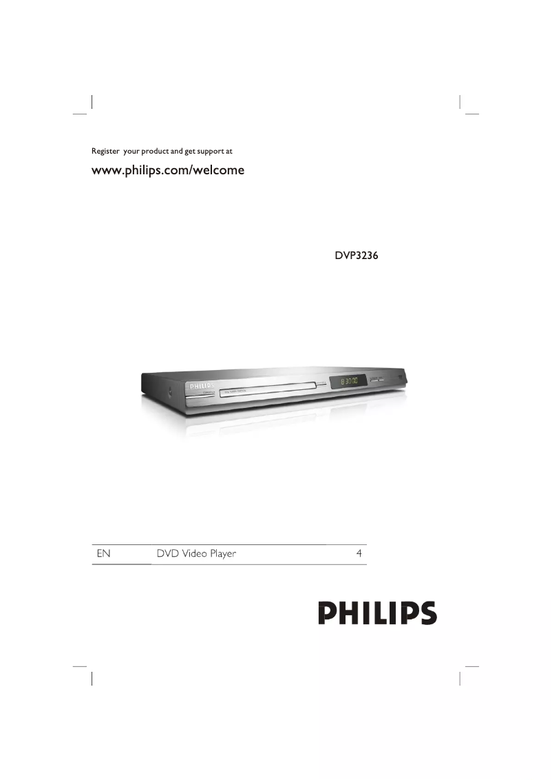Page 1 de la notice Manuel utilisateur Philips DVP3236