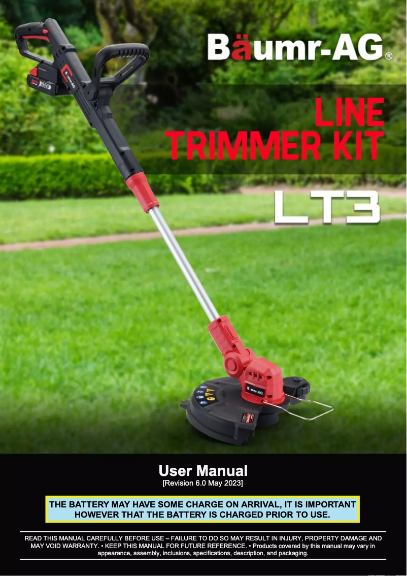 Page 1 de la notice Manuel utilisateur Baumr-AG LT3