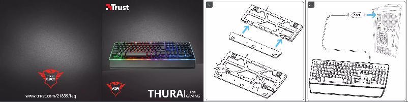 Page n°1 - Manuel utilisateur Trust Thura GXT 86