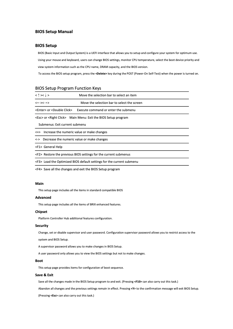 Page n°1 - Manuel utilisateur Gigabyte GB-BXi5H-5200-BN