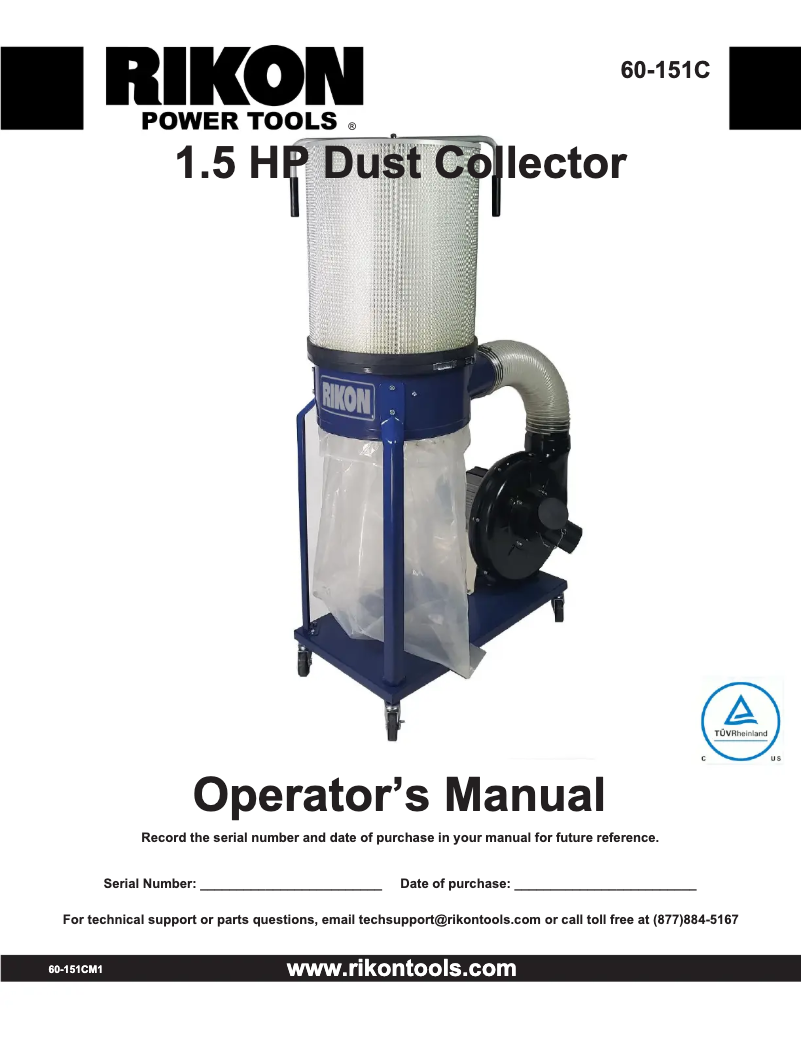 Page 1 de la notice Manuel utilisateur RIKON 60-151C