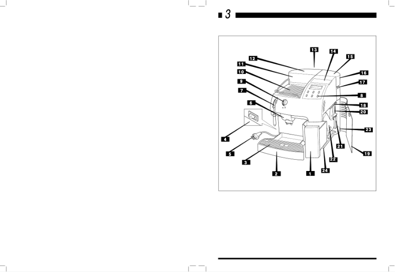 Image de la première page du manuel de l'appareil Saeco Syncrony Digital DM 1075