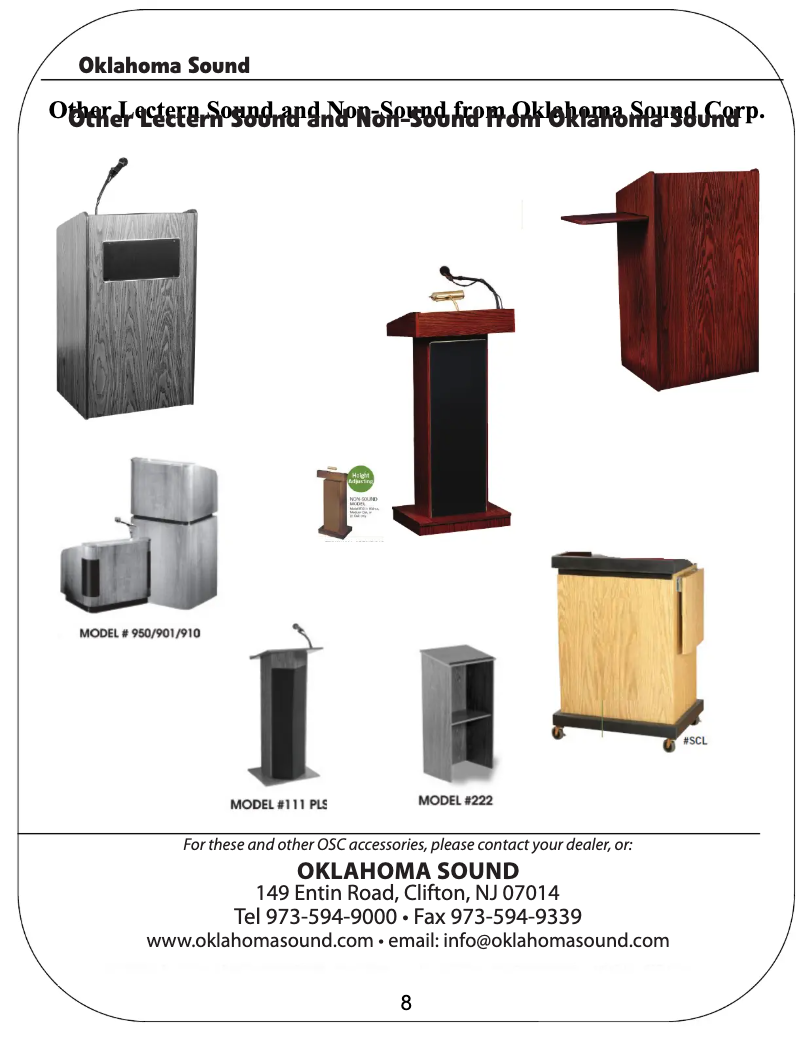 Page n°1 - Manuel utilisateur Oklahoma Sound 612S