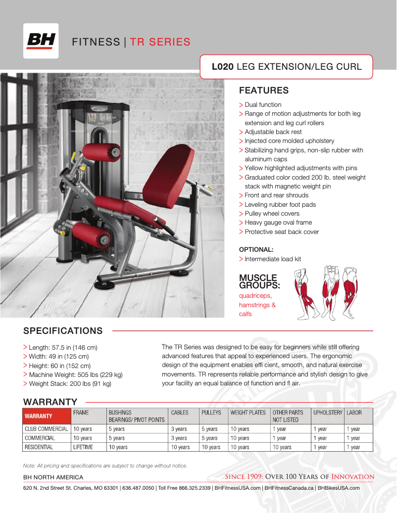 Image de la première page du manuel de l'appareil L020