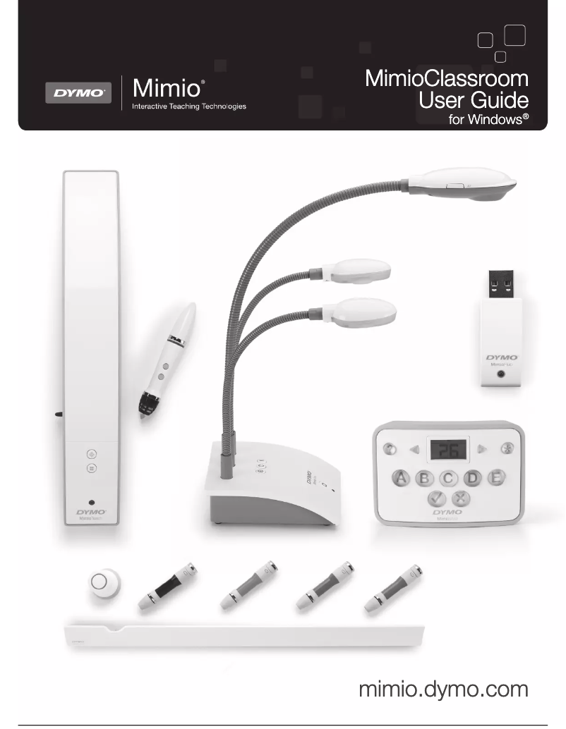Page 1 de la notice Manuel utilisateur Mimio MimioPad