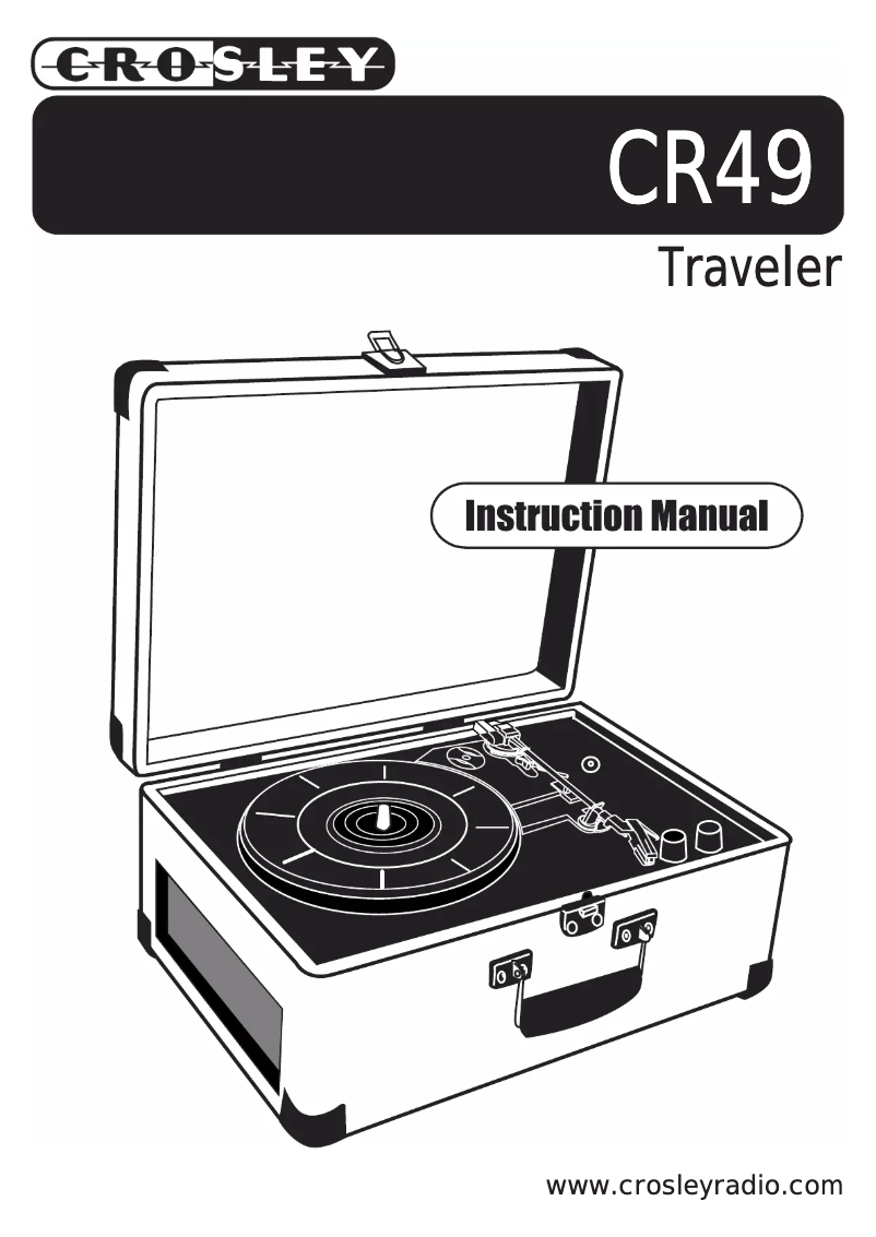 Page 1 de la notice Manuel utilisateur Crosley CR49 Traveler