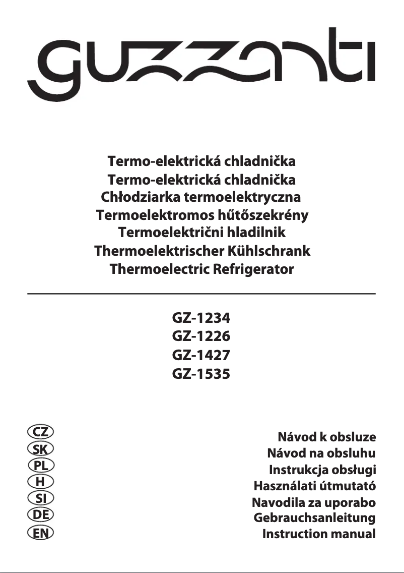 Page n°1 - Manuel utilisateur Guzzanti GZ 1234