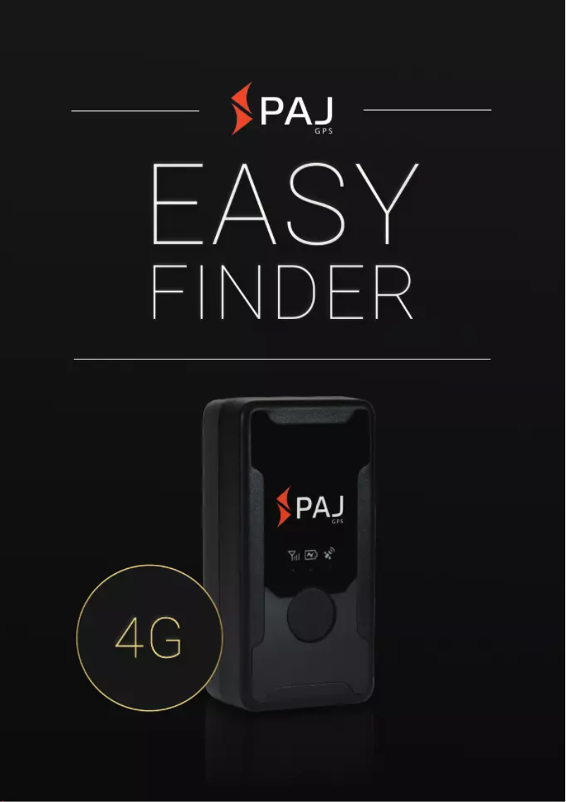 Page 1 de la notice Manuel utilisateur PAJ GPS Easy Finder 4G