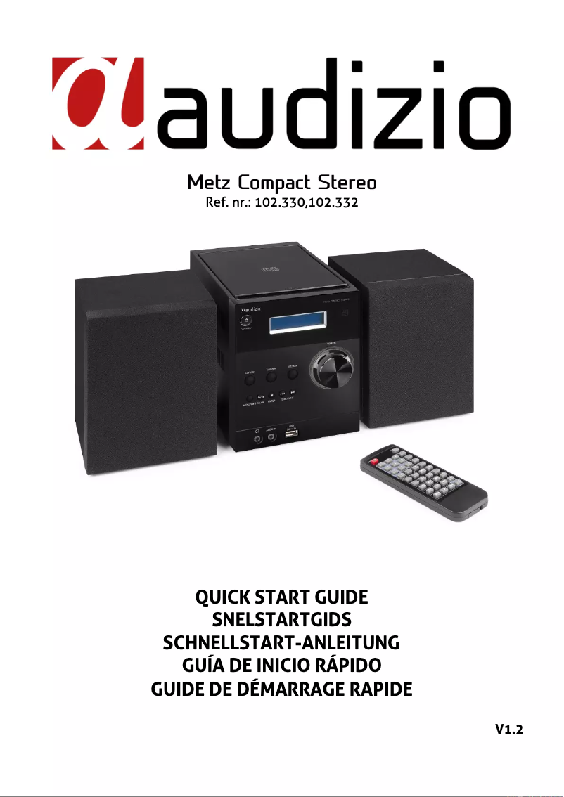 Página 1 del manual Guía de inicio rápido Audizio Metz