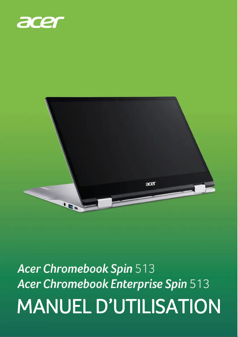 Page n°1 - Manuel utilisateur Acer Chromebook Spin 513