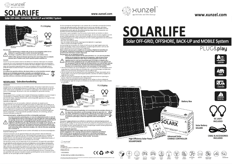 Image de la première page du manuel de l'appareil Solarlife i30