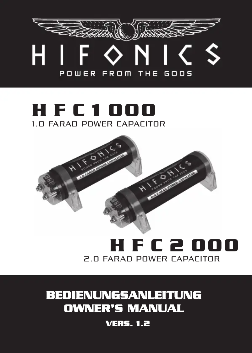 Page 1 de la notice Manuel utilisateur Hifonics HFC1000