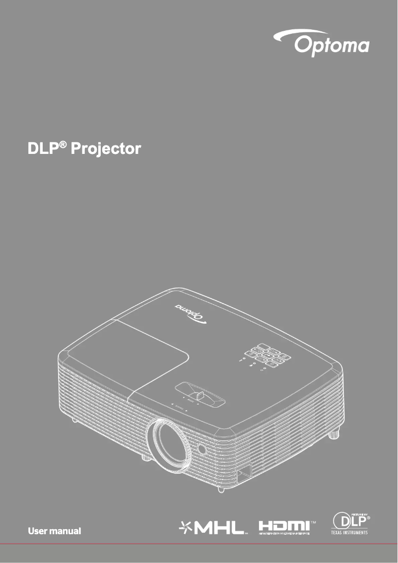Page 1 de la notice Manuel utilisateur Optoma DH1010i