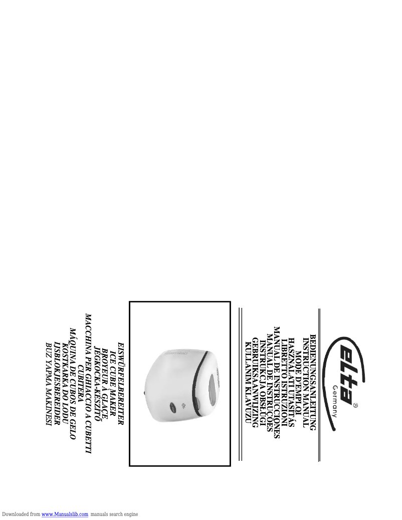 Page 1 de la notice Manuel utilisateur Elta IC300