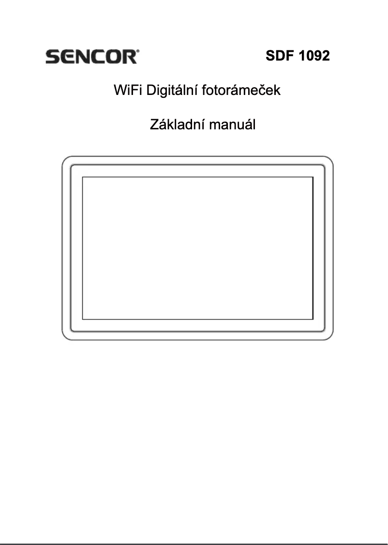 Page 1 de la notice Manuel utilisateur Sencor SDF 1092