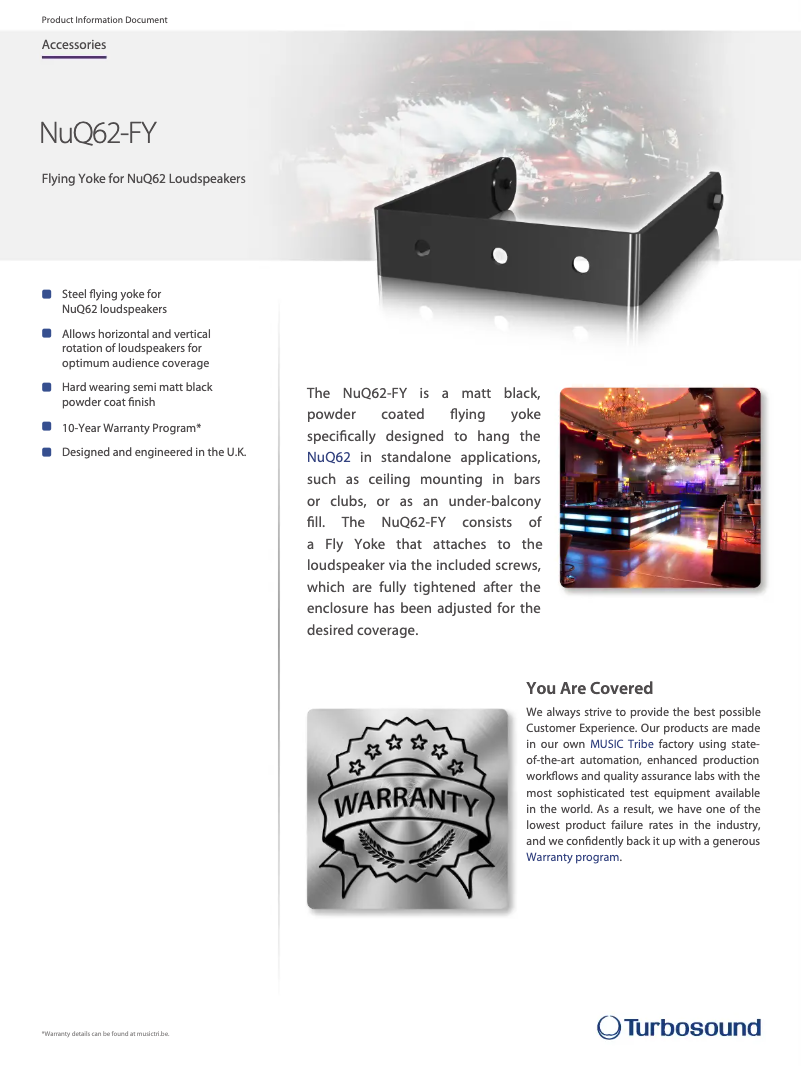 Page n°1 - Fiche technique Turbosound NuQ62-FY