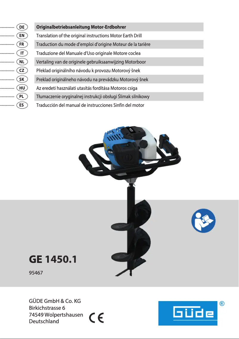 Page n°1 - Manuel utilisateur Güde GE 1450.1