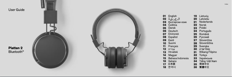 Image de la première page du manuel de l'appareil Plattan 2