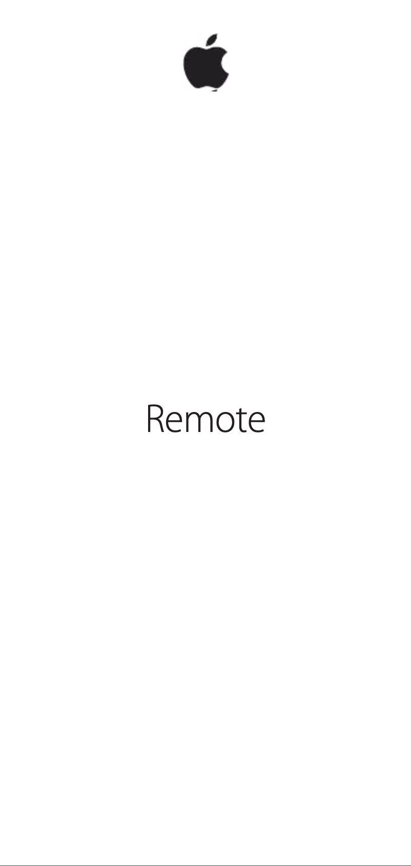 Page 1 de la notice Manuel utilisateur Apple Siri Remote