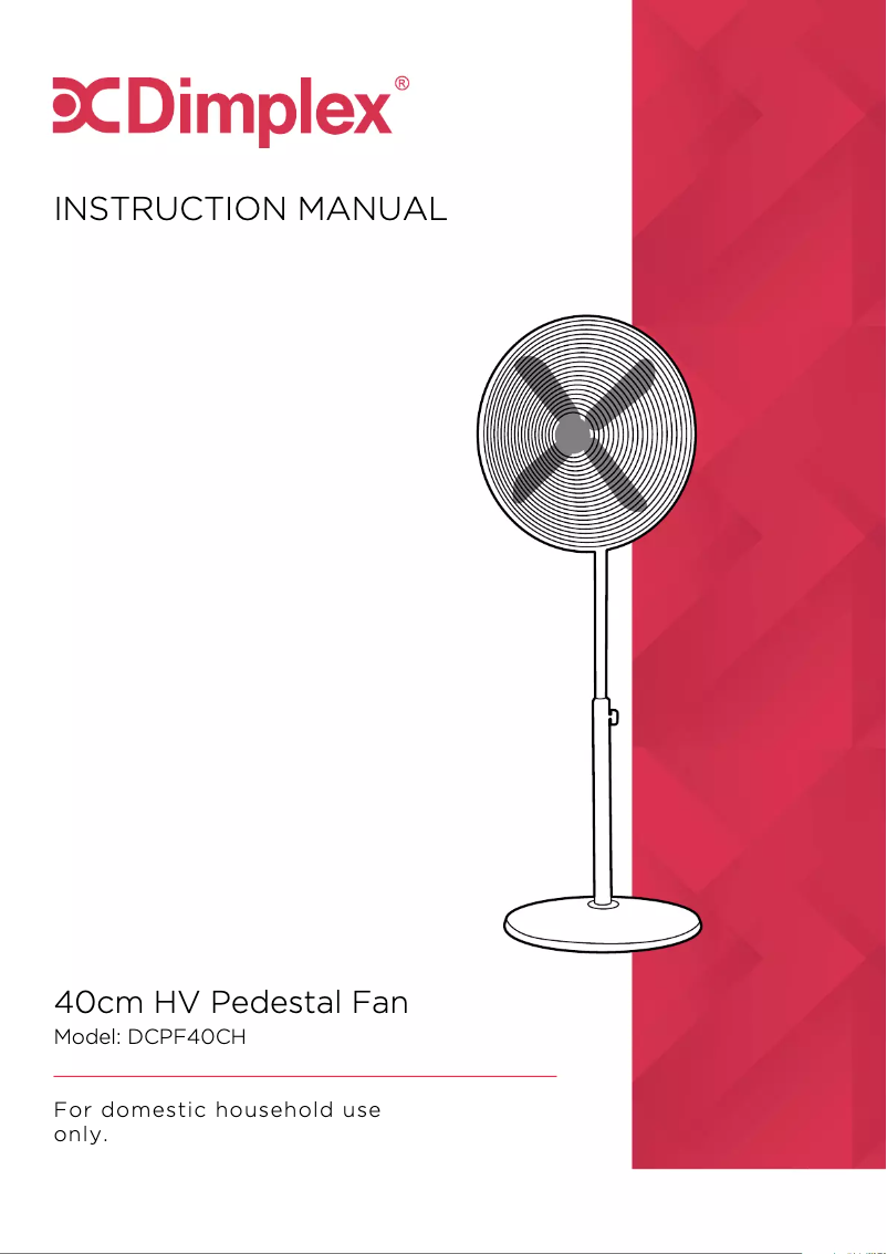 Page 1 de la notice Manuel utilisateur Dimplex DCPF40CH