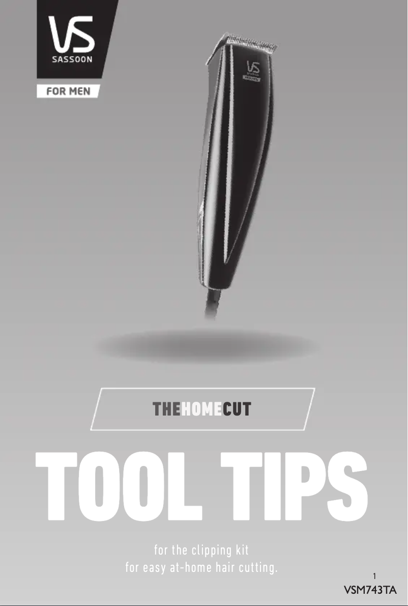 Página 1 del manual Manual de usuario VS Sassoon The Home Cut VSM743TA