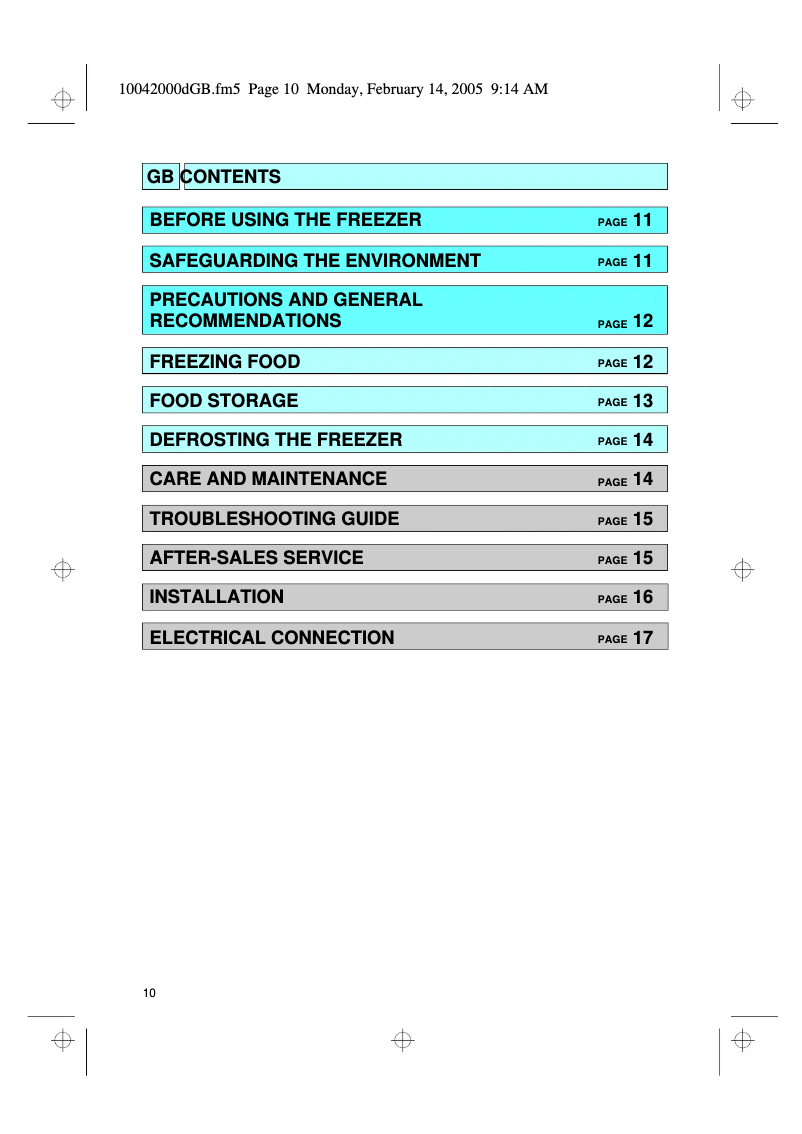 Image de la première page du manuel de l'appareil AFG 508-B/H