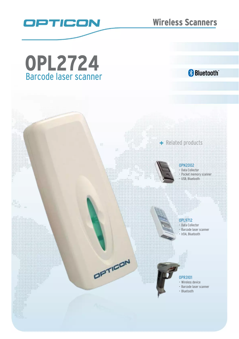 Page n°1 - Manuel utilisateur Opticon OPL-2724