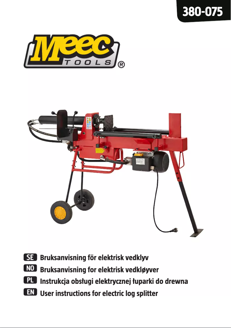 Page n°1 - Manuel utilisateur Meec Tools 380-075