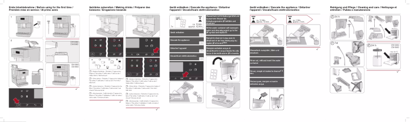 Page 1 de la notice Manuel utilisateur Miele MilkPerfection CM 6560