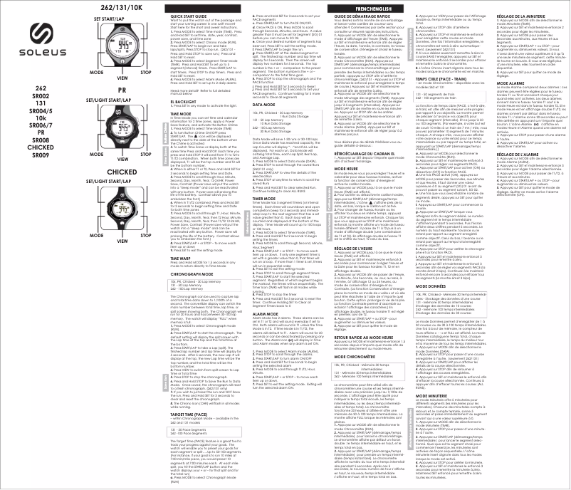 Image de la première page du manuel de l'appareil 131 Large SR004