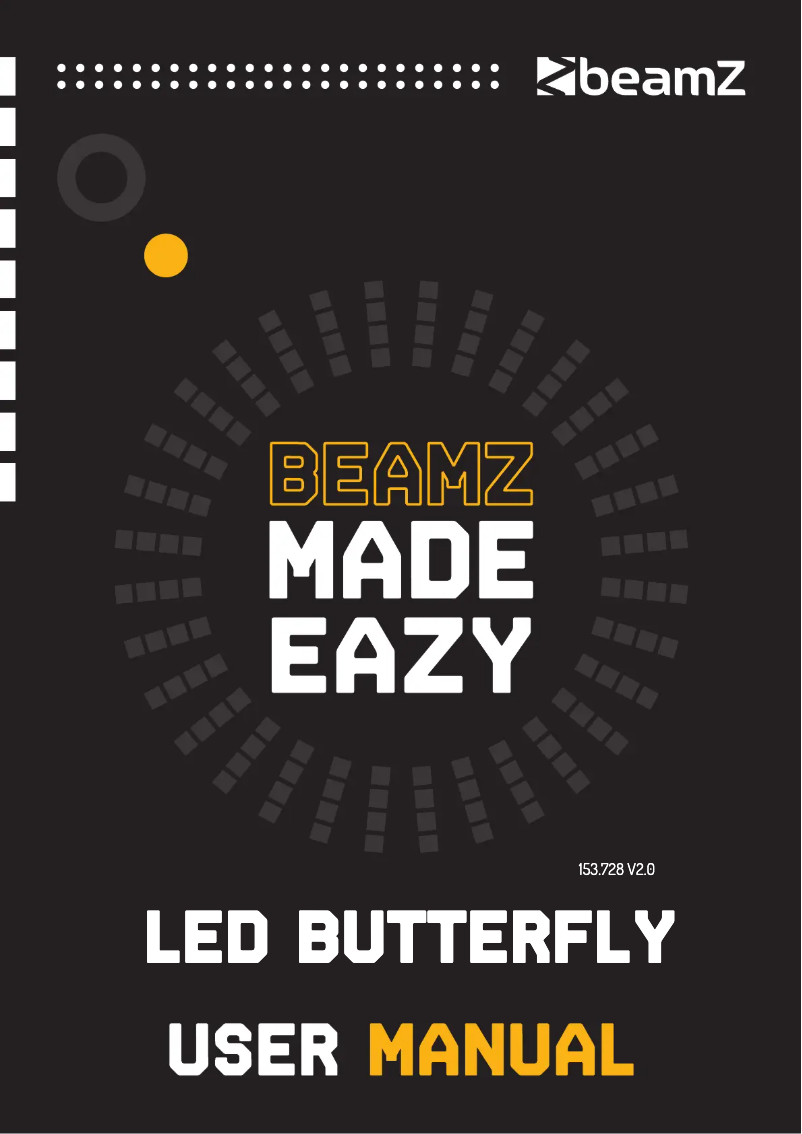 Page n°1 - Manuel utilisateur BeamZ LED Butterfly